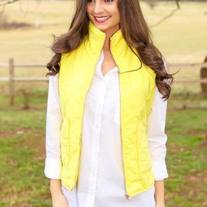 Yellow Puffer Vest